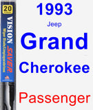 Passenger Wiper Blade for 1993 Jeep Grand Cherokee - Vision Saver