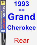 Rear Wiper Blade for 1993 Jeep Grand Cherokee - Vision Saver