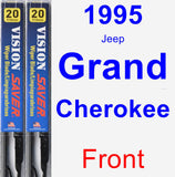 Front Wiper Blade Pack for 1995 Jeep Grand Cherokee - Vision Saver