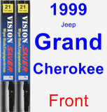 Front Wiper Blade Pack for 1999 Jeep Grand Cherokee - Vision Saver