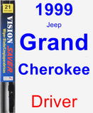 Driver Wiper Blade for 1999 Jeep Grand Cherokee - Vision Saver