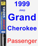 Passenger Wiper Blade for 1999 Jeep Grand Cherokee - Vision Saver