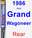 Rear Wiper Blade for 1986 Jeep Grand Wagoneer - Vision Saver