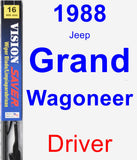 Driver Wiper Blade for 1988 Jeep Grand Wagoneer - Vision Saver