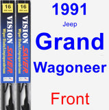 Front Wiper Blade Pack for 1991 Jeep Grand Wagoneer - Vision Saver