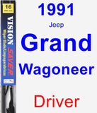 Driver Wiper Blade for 1991 Jeep Grand Wagoneer - Vision Saver