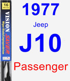 Passenger Wiper Blade for 1977 Jeep J10 - Vision Saver