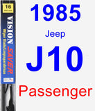 Passenger Wiper Blade for 1985 Jeep J10 - Vision Saver