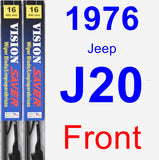 Front Wiper Blade Pack for 1976 Jeep J20 - Vision Saver