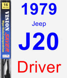 Driver Wiper Blade for 1979 Jeep J20 - Vision Saver