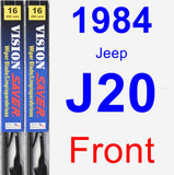 Front Wiper Blade Pack for 1984 Jeep J20 - Vision Saver