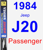 Passenger Wiper Blade for 1984 Jeep J20 - Vision Saver