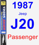 Passenger Wiper Blade for 1987 Jeep J20 - Vision Saver