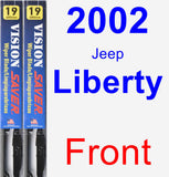 Front Wiper Blade Pack for 2002 Jeep Liberty - Vision Saver