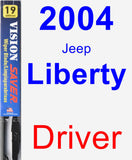 Driver Wiper Blade for 2004 Jeep Liberty - Vision Saver