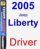 Driver Wiper Blade for 2005 Jeep Liberty - Vision Saver