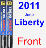 Front Wiper Blade Pack for 2011 Jeep Liberty - Vision Saver