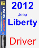 Driver Wiper Blade for 2012 Jeep Liberty - Vision Saver