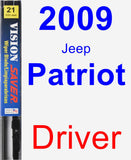 Driver Wiper Blade for 2009 Jeep Patriot - Vision Saver