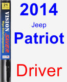 Driver Wiper Blade for 2014 Jeep Patriot - Vision Saver