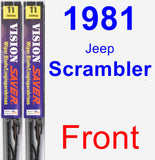 Front Wiper Blade Pack for 1981 Jeep Scrambler - Vision Saver