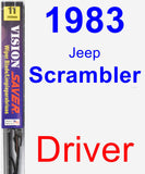 Driver Wiper Blade for 1983 Jeep Scrambler - Vision Saver