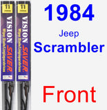 Front Wiper Blade Pack for 1984 Jeep Scrambler - Vision Saver
