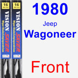 Front Wiper Blade Pack for 1980 Jeep Wagoneer - Vision Saver