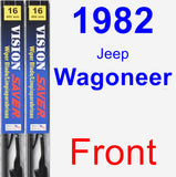 Front Wiper Blade Pack for 1982 Jeep Wagoneer - Vision Saver