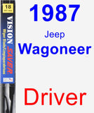 Driver Wiper Blade for 1987 Jeep Wagoneer - Vision Saver