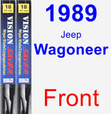 Front Wiper Blade Pack for 1989 Jeep Wagoneer - Vision Saver