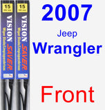 Front Wiper Blade Pack for 2007 Jeep Wrangler - Vision Saver