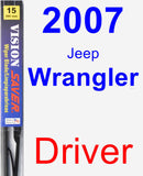 Driver Wiper Blade for 2007 Jeep Wrangler - Vision Saver