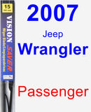 Passenger Wiper Blade for 2007 Jeep Wrangler - Vision Saver