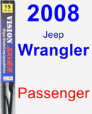 Passenger Wiper Blade for 2008 Jeep Wrangler - Vision Saver