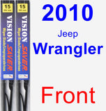 Front Wiper Blade Pack for 2010 Jeep Wrangler - Vision Saver