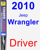 Driver Wiper Blade for 2010 Jeep Wrangler - Vision Saver