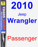Passenger Wiper Blade for 2010 Jeep Wrangler - Vision Saver