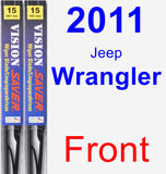 Front Wiper Blade Pack for 2011 Jeep Wrangler - Vision Saver