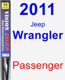 Passenger Wiper Blade for 2011 Jeep Wrangler - Vision Saver
