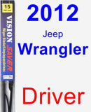 Driver Wiper Blade for 2012 Jeep Wrangler - Vision Saver