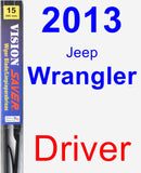 Driver Wiper Blade for 2013 Jeep Wrangler - Vision Saver