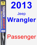 Passenger Wiper Blade for 2013 Jeep Wrangler - Vision Saver