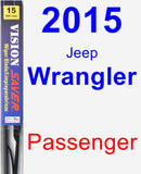 Passenger Wiper Blade for 2015 Jeep Wrangler - Vision Saver