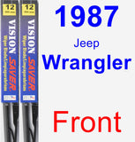 Front Wiper Blade Pack for 1987 Jeep Wrangler - Vision Saver