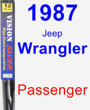 Passenger Wiper Blade for 1987 Jeep Wrangler - Vision Saver