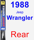 Rear Wiper Blade for 1988 Jeep Wrangler - Vision Saver