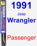Passenger Wiper Blade for 1991 Jeep Wrangler - Vision Saver