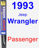 Passenger Wiper Blade for 1993 Jeep Wrangler - Vision Saver