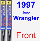 Front Wiper Blade Pack for 1997 Jeep Wrangler - Vision Saver